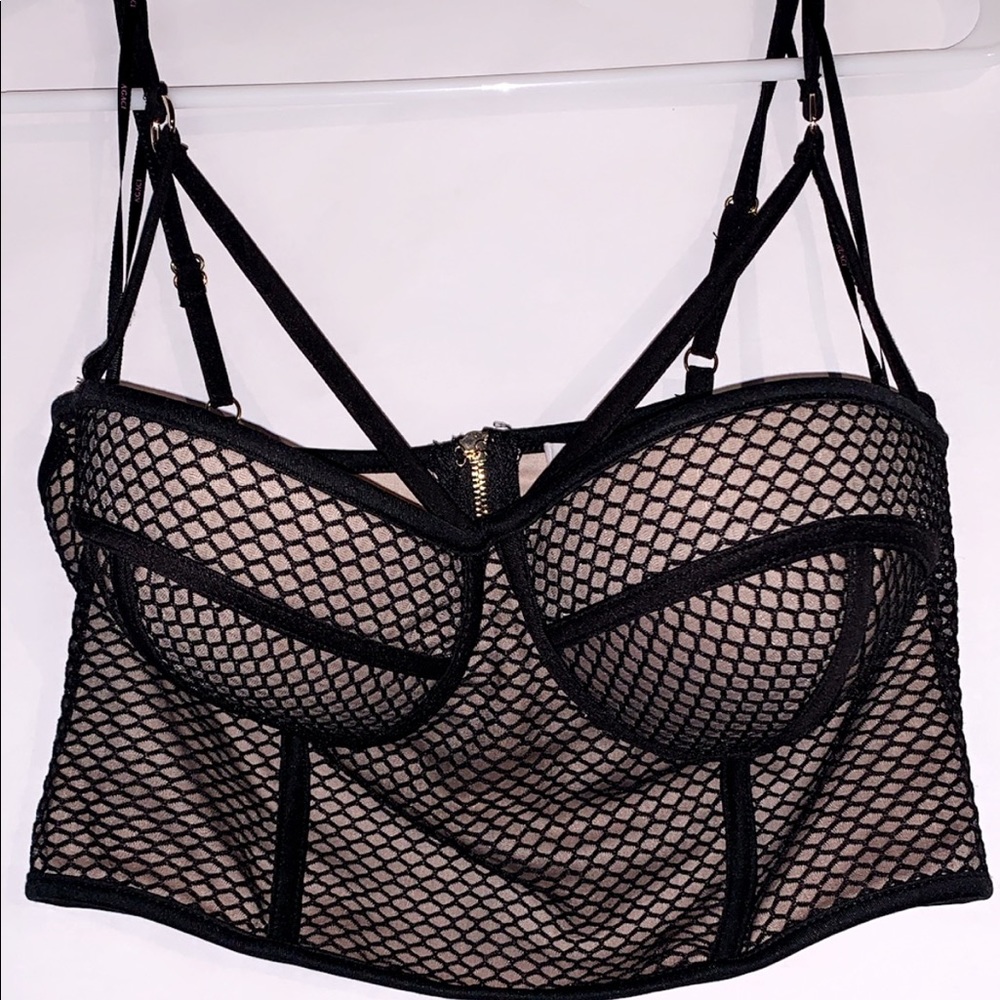Black crop top. Never worn